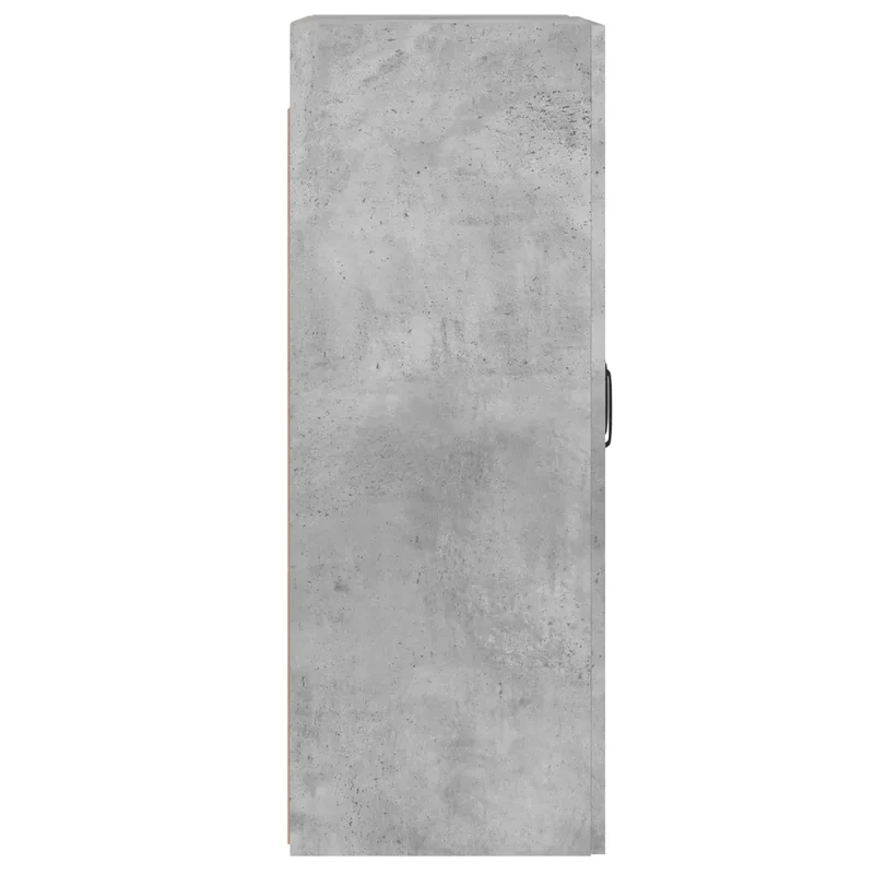 Lot de 2 armoires murales pratiques rangement grand espace 69,5 x 34 x 90 cm en bois d'ingénierie gris béton 02_0055408