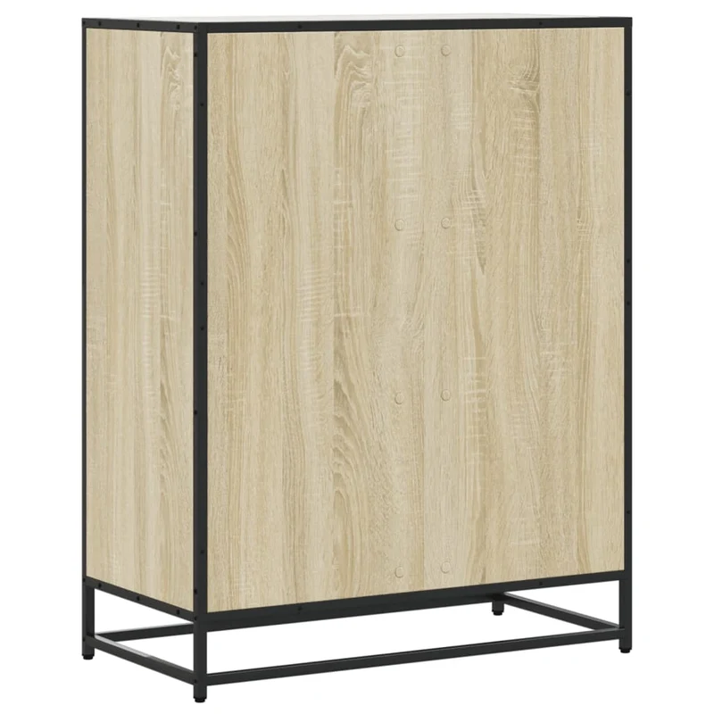 Armoire à chaussures 75 x 38 x 97,5 cm grand espace rangement déco moderne en bois d'ingénierie chêne sonoma 02_0055628
