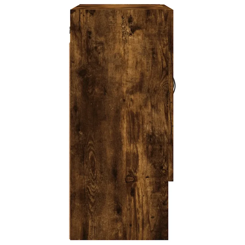 Armoire murale pratique design moderne rangement 60 x 31 x 70 cm en bois d'ingénierie chêne fumé 02_0048763