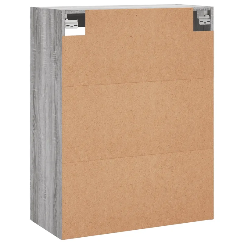 Armoire murale élégante design polyvalente rangement 69,5 x 34 x 90 cm en bois d'ingénierie sonoma gris 02_0048639