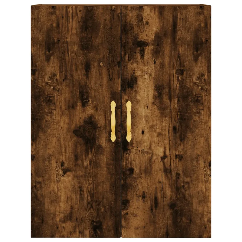 Armoire murale design pratique espace de rangement 69,5 x 34 x 90 cm en bois d'ingénierie chêne fumé 02_0048574