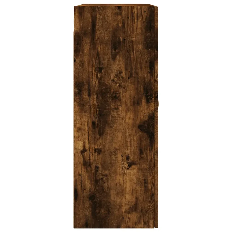 Armoire murale design pratique espace de rangement 69,5 x 34 x 90 cm en bois d'ingénierie chêne fumé 02_0048574
