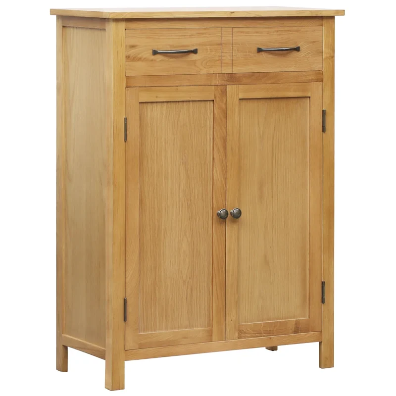 Armoire à chaussures 76 x 37 x 105 cm avec 4 étagères rangement moderne chambre couloir en bois chêne 02_0046313