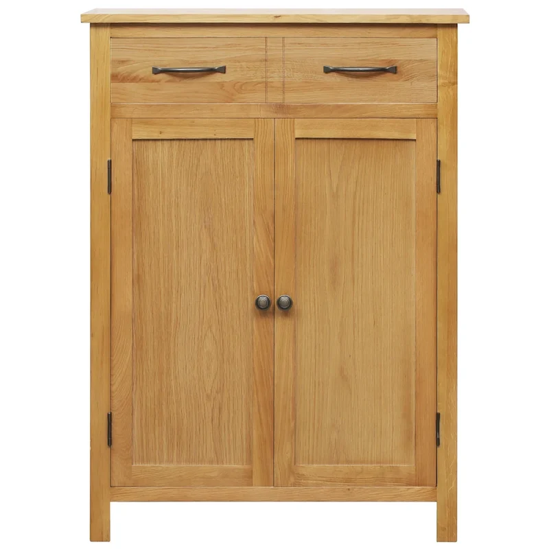 Armoire à chaussures 76 x 37 x 105 cm avec 4 étagères rangement moderne chambre couloir en bois chêne 02_0046313