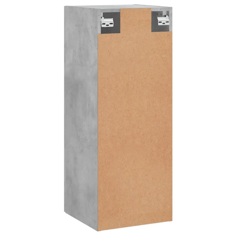 Armoire murale design élégant rangement polyvalent 34,5 x 34 x 90 cm en bois d'ingénierie gris béton 02_0048657