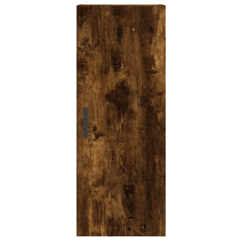 Armoire murale chêne fumé élégant 34,5 x 34 x 90 cm espace de rangement pratique design intemporel en bois d'ingénierie chêne fumé 02_0048668