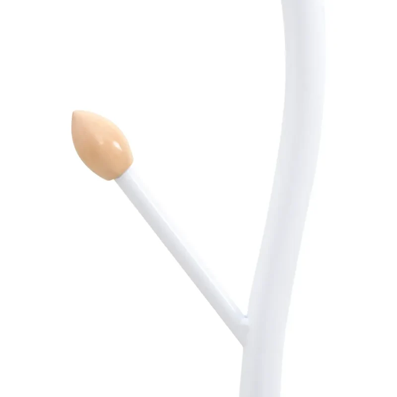 Porte-manteau sur pied pratique avec 8 patères rangement 177 x 37 x 37 cm en fer enduit de poudre blanc 02_0047593