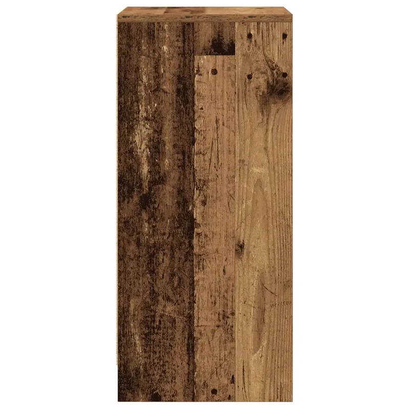 Armoire à chaussures vintage avec grande capacité de rangement 29,5 x 34 x 76 cm en bois d'ingénierie vieux bois 02_0051767