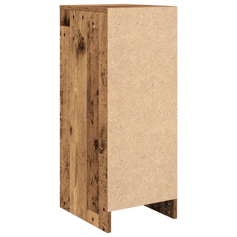 Armoire à chaussures vintage avec grande capacité de rangement 29,5 x 34 x 76 cm en bois d'ingénierie vieux bois 02_0051767