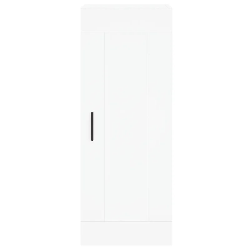 Armoire murale élégante 34,5 x 34 x 90 cm avec 3 compartiments rangement moderne en bois blanc 02_0048957