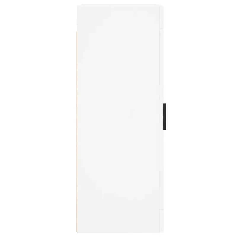 Armoire murale élégante 34,5 x 34 x 90 cm avec 3 compartiments rangement moderne en bois blanc 02_0048957