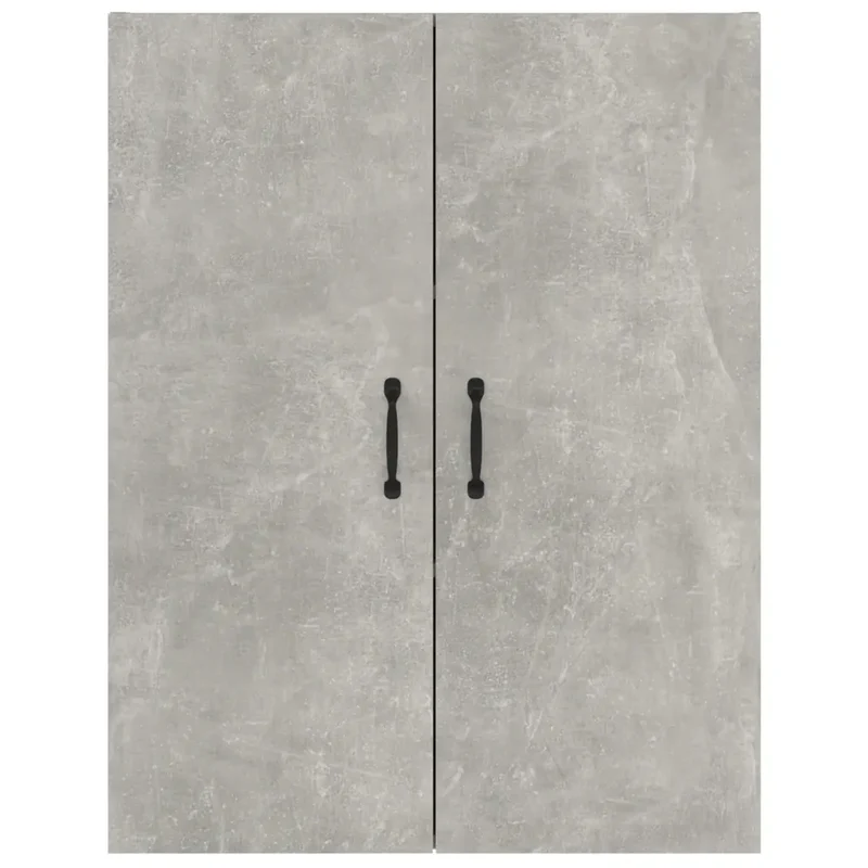 Armoire suspendue murale contemporaine 69,5 x 34 x 90 cm grand espace de rangement en bois gris béton 02_0048019
