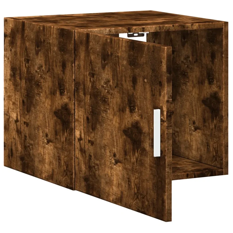Armoire murale chêne fumé 45 x 42,5 x 40 cm grand espace de rangement style moderne finition mate en bois chêne fumé 02_0049490