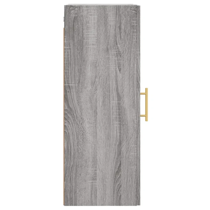Armoire murale élégante pratique rangement 34,5 x 34 x 90 cm en bois d'ingénierie gris 02_0048659