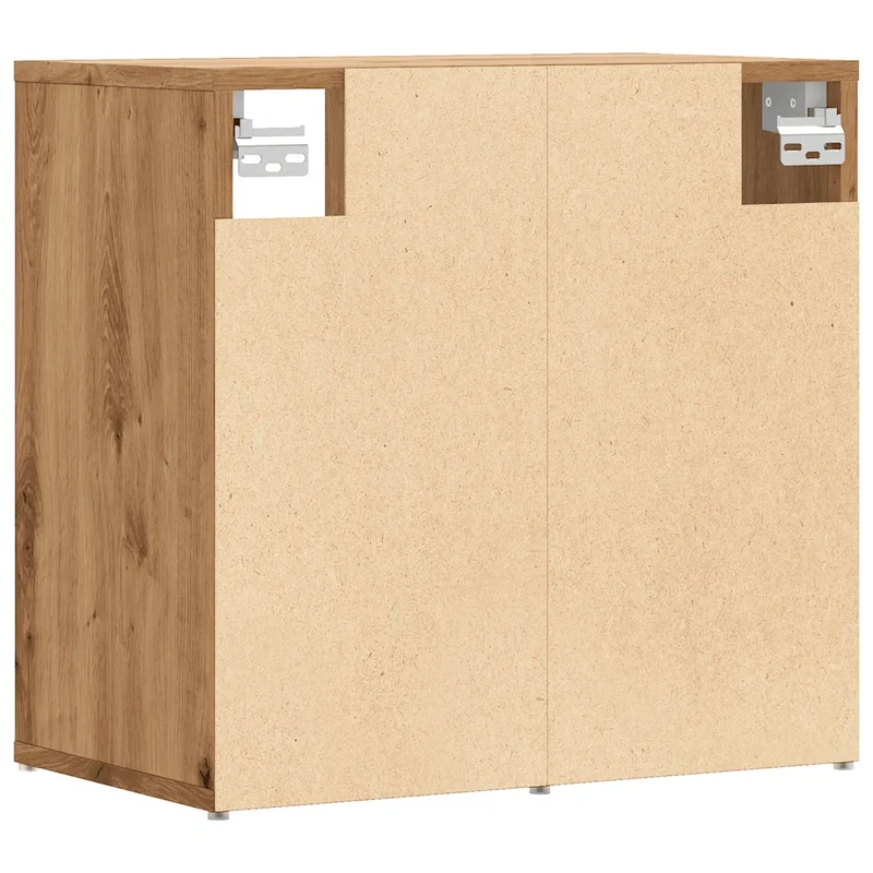 Armoire à chaussures design élégant 52 x 30 x 50 cm 6 compartiments pratique en bois d'ingénierie chêne artisanal 02_0051014