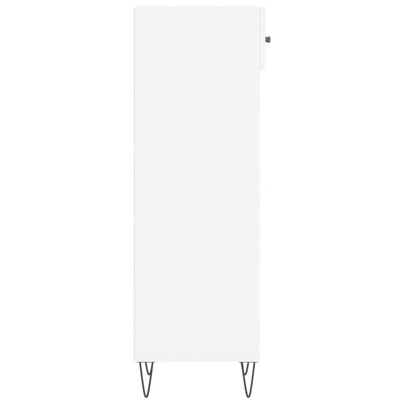 Armoire à chaussures design moderne avec tiroir et 5 compartiments 30 x 35 x 105 cm en bois d'ingénierie blanc 02_0048735