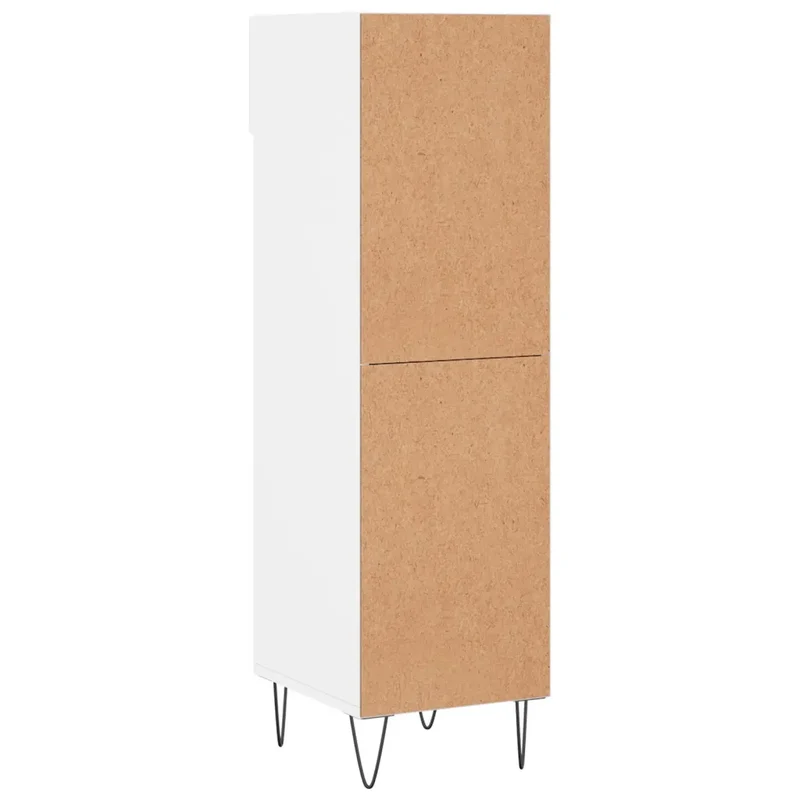 Armoire à chaussures design moderne avec tiroir et 5 compartiments 30 x 35 x 105 cm en bois d'ingénierie blanc 02_0048735