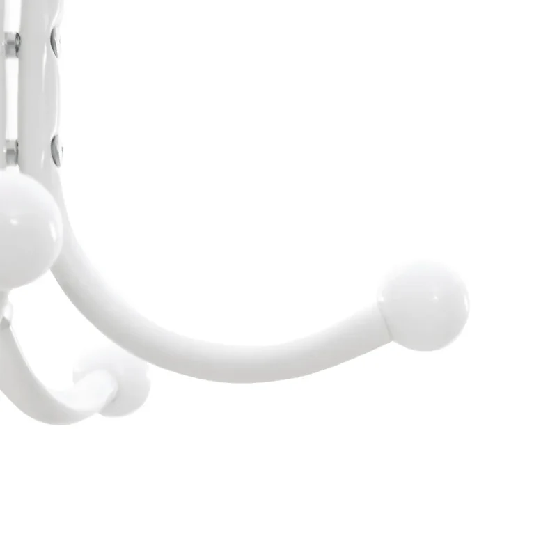 Porte-manteau sur pied avec porte-parapluie couloir 180 x 37 x 37 cm en fer blanc 02_0047600