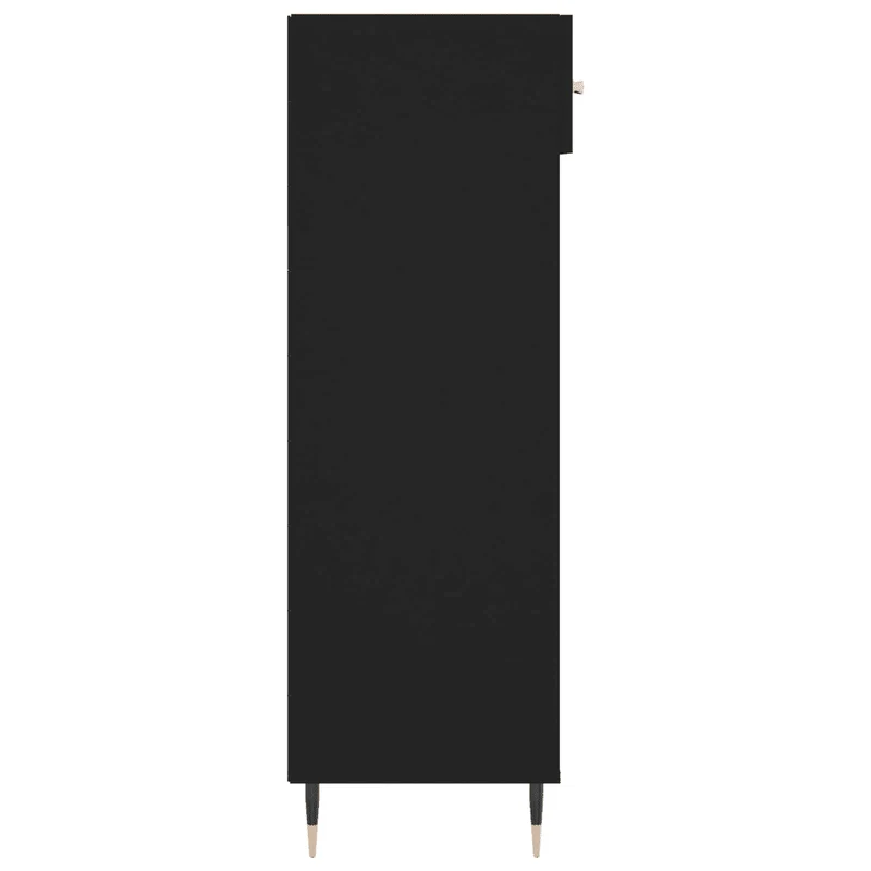 Armoire à chaussures design moderne rangement pratique 60 x 35 x 105 cm en bois noir 02_0048718