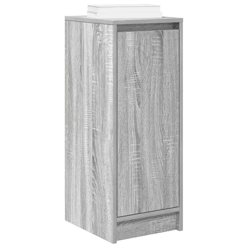 Armoire à chaussures pratique design moderne 29,5 x 34 x 76 cm en bois d'ingénierie gris 02_0051765