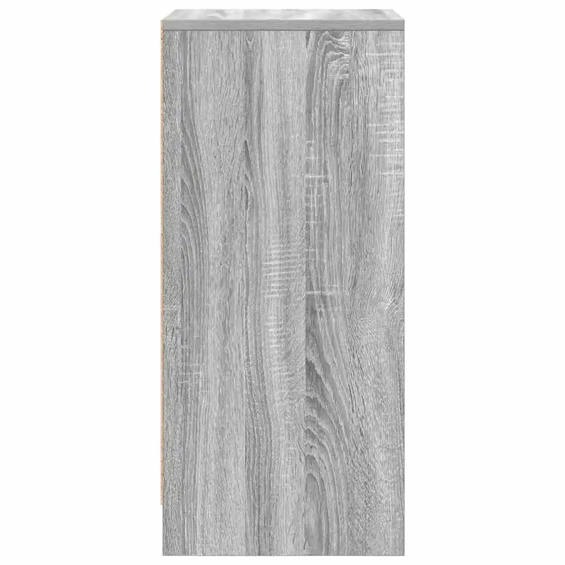 Armoire à chaussures pratique design moderne 29,5 x 34 x 76 cm en bois d'ingénierie gris 02_0051765