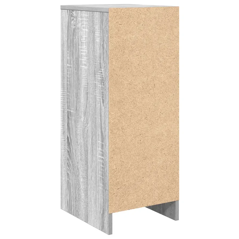 Armoire à chaussures pratique design moderne 29,5 x 34 x 76 cm en bois d'ingénierie gris 02_0051765