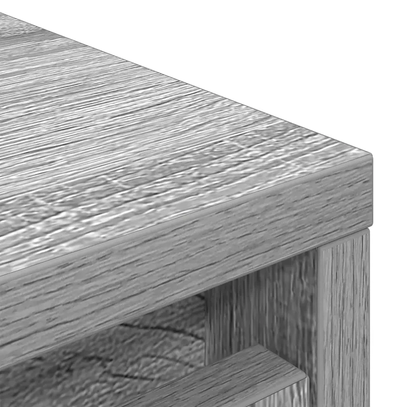 Armoire à chaussures pratique design moderne 29,5 x 34 x 76 cm en bois d'ingénierie gris 02_0051765