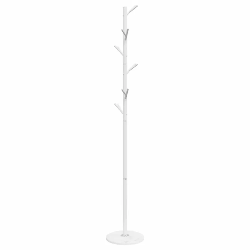 Porte-manteau sur pied pratique 175 x 29 cm avec base stable en marbre ambiance cosy en fer blanc 02_0047602