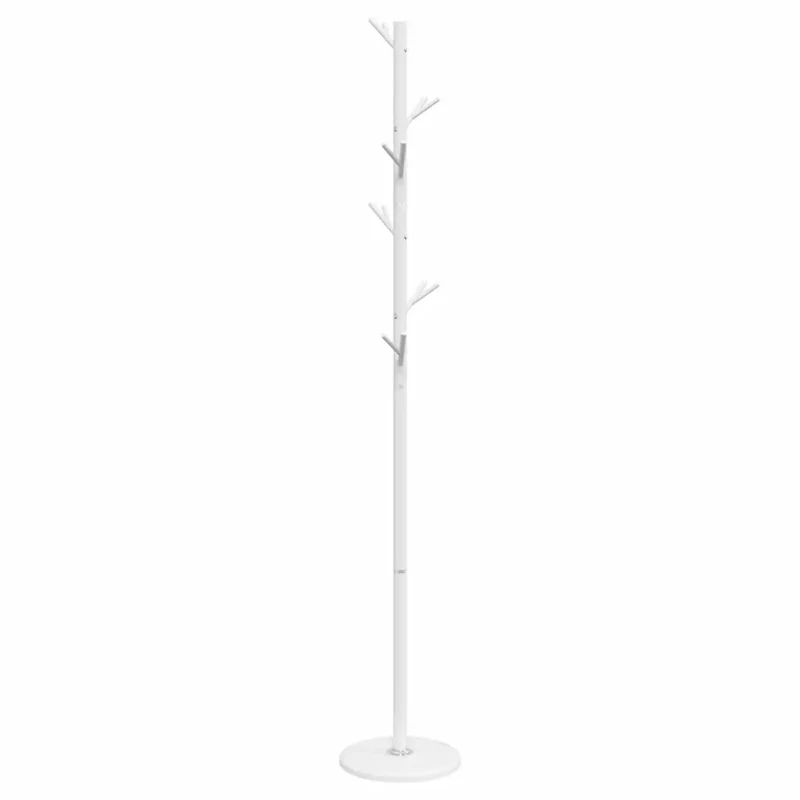 Porte-manteau sur pied pratique 175 x 29 cm avec base stable en marbre ambiance cosy en fer blanc 02_0047602