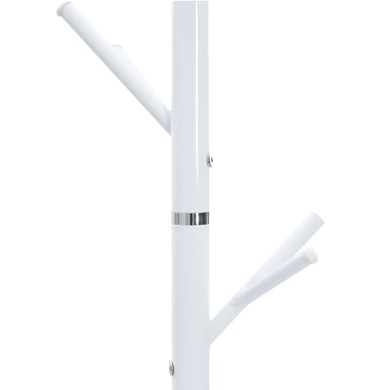 Porte-manteau sur pied pratique 175 x 29 cm avec base stable en marbre ambiance cosy en fer blanc 02_0047602