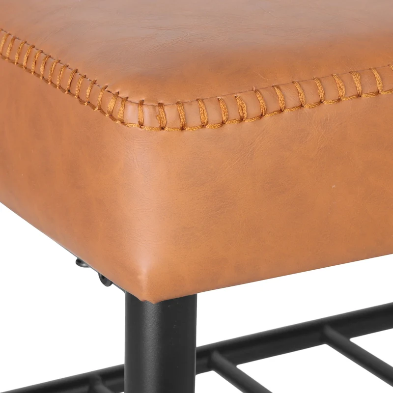 Banc à chaussures élégant avec 2 étagères pratique entrée 100 x 30 x 50 cm en fer noir 13_0017689