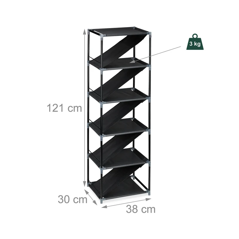 Meuble à chaussures compact pratique couloir ou chambre 121 x 38 x 30 cm en bois blanc 13_0016784