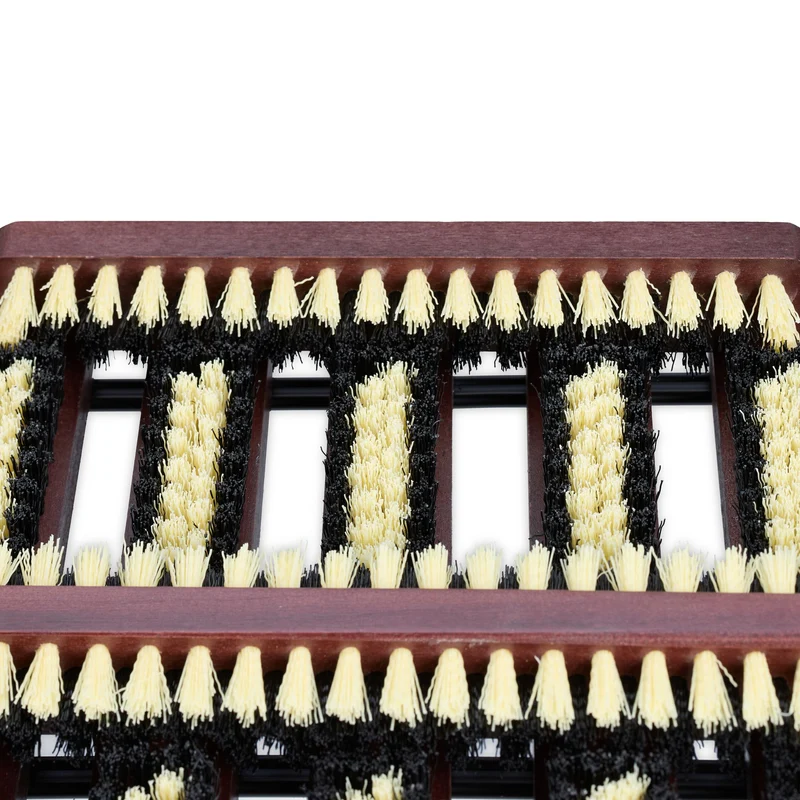 Grille gratte-pieds pratique antidérapante extérieur jardin 40 x 25 x 5 cm en bois marron 13_0015944