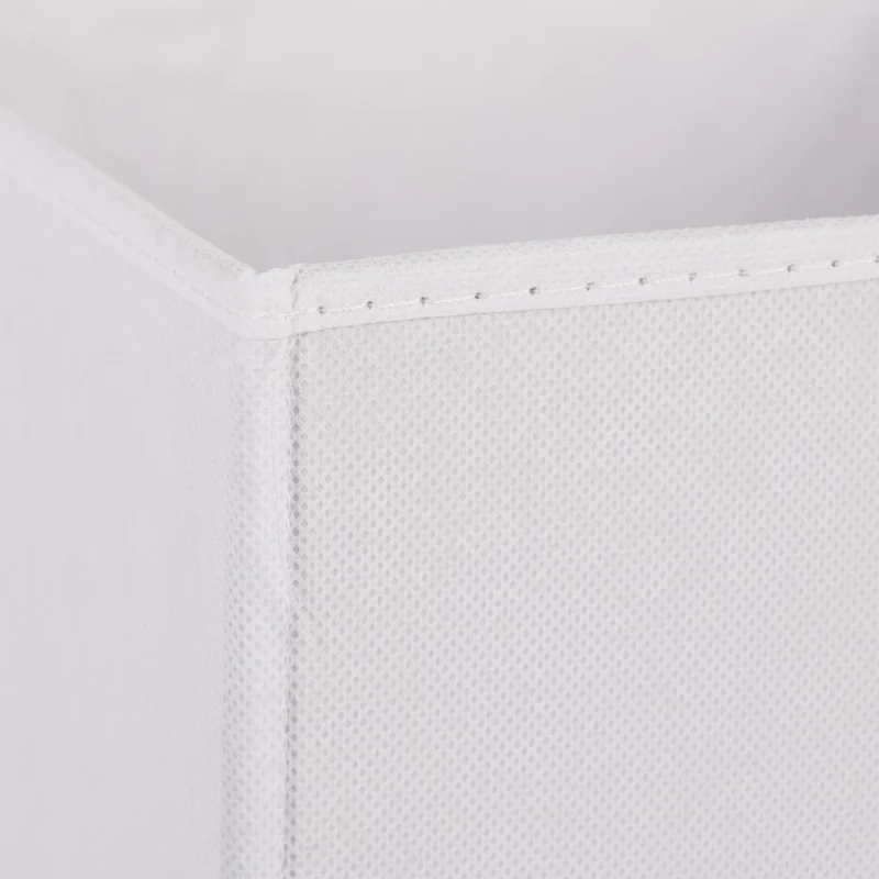 Lot de 4 boîtes de rangement pliables carrées 30 x 30 x 30 cm pour jouets vêtements style moderne en tissu gris 13_0014535