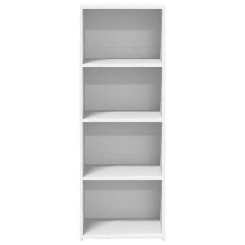 Buffet bahut commode armoire meuble de rangement organisateur cuisine salle de séjour salon haut 45 x 41 x 124 cm bois d'ingénierie blanc 02_0032453