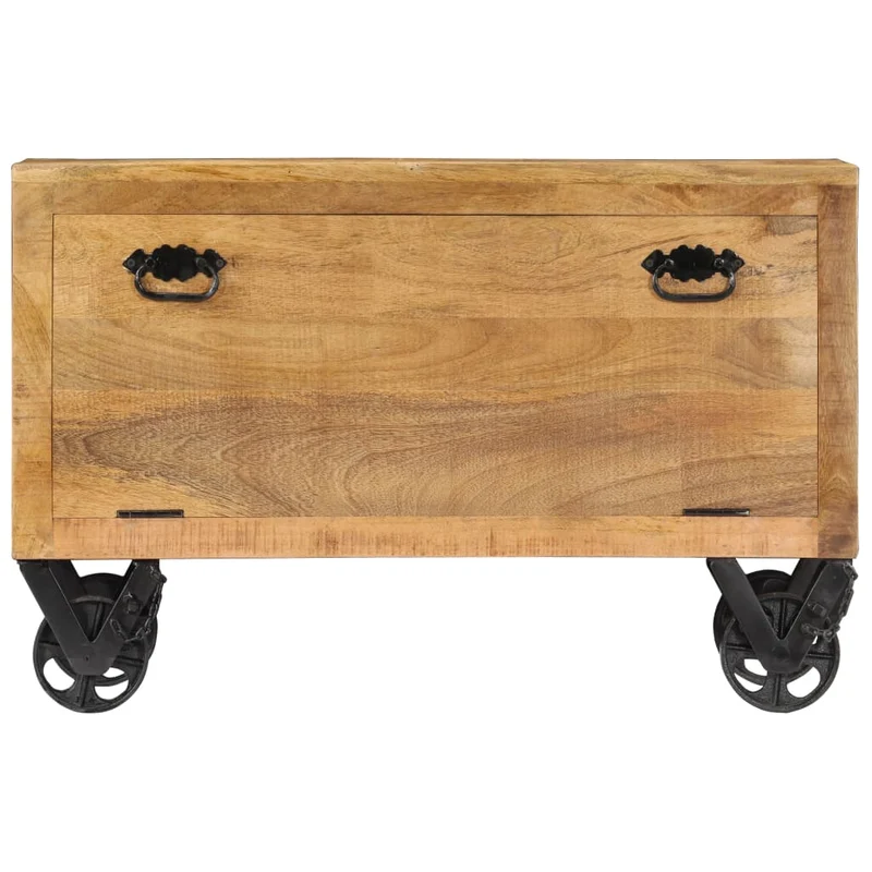 Armoire à chaussures range chaussures rangement meuble entrée couloir salon 86 x 35 x 55 cm bois de manguier solide brun 02_0021397
