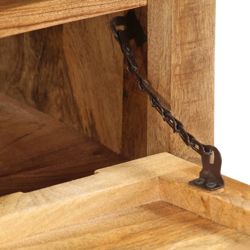 Armoire à chaussures range chaussures rangement meuble entrée couloir salon 86 x 35 x 55 cm bois de manguier solide brun 02_0021397
