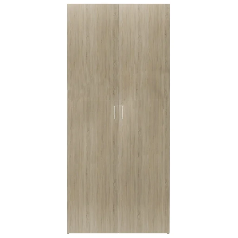 Armoire à chaussures range chaussures rangement meuble entrée couloir salon sonoma 80 x 35,5 x 180 cm bois ingénierie brun 02_0021735