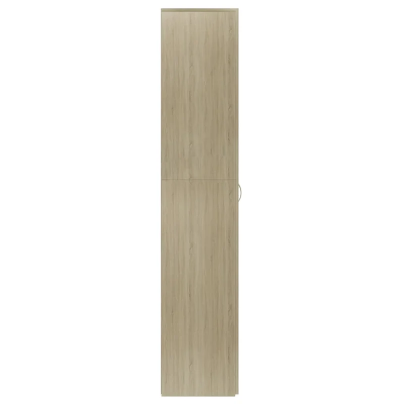 Armoire à chaussures range chaussures rangement meuble entrée couloir salon sonoma 80 x 35,5 x 180 cm bois ingénierie brun 02_0021735