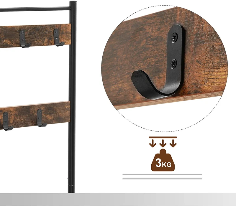 Portemanteau banc vestiaire meuble de rangement chaussure industriel 12_0000882