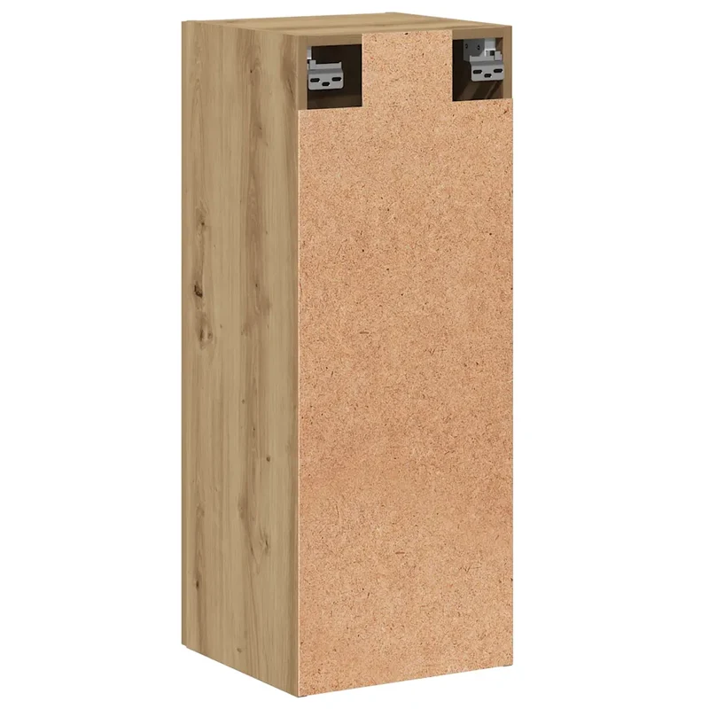 Armoire murale design pratique profondeur modulable 34,5 x 34 x 90 cm en bois d'ingénierie chêne artisanal 02_0051153