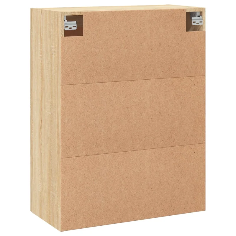 Lot de 2 armoires murales modernes espace de rangement 69,5 x 34 x 90 cm en bois d'ingénierie chêne sonoma 02_0055498