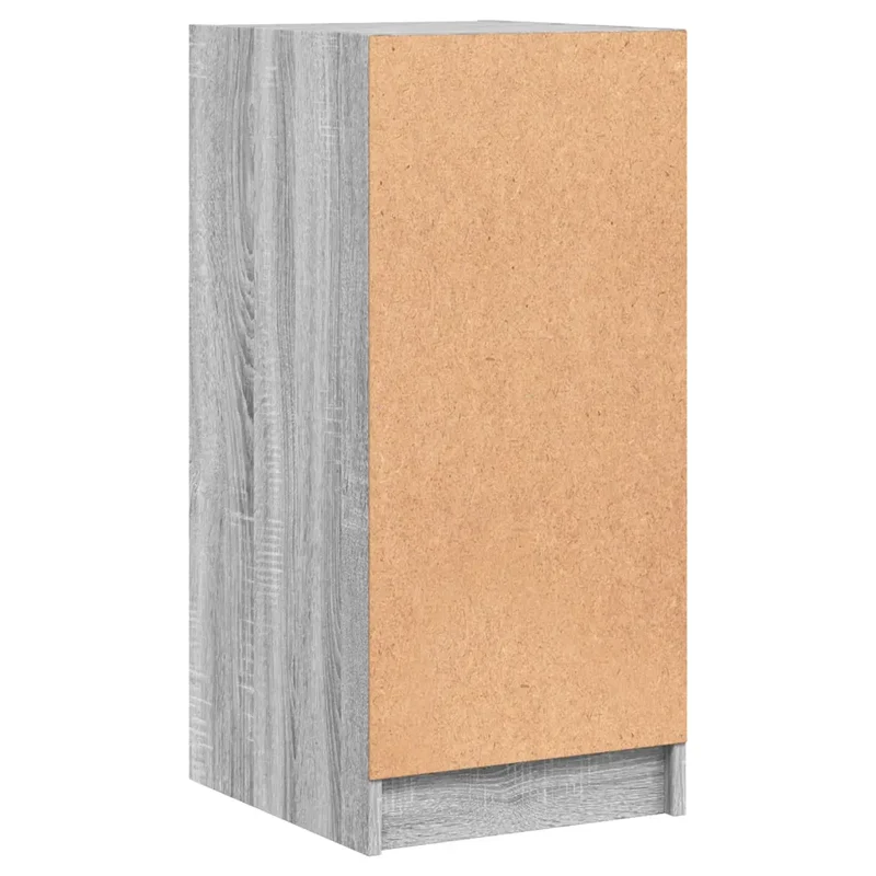 Armoire latérale avec portes en verre design intemporel rangement 35 x 37 x 75 cm en bois d'ingénierie sonoma gris 02_0049321