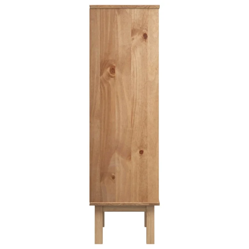 Armoire à chaussures range chaussures rangement meuble entrée couloir salon et 3 tiroirs et bois pin gris 02_0022036