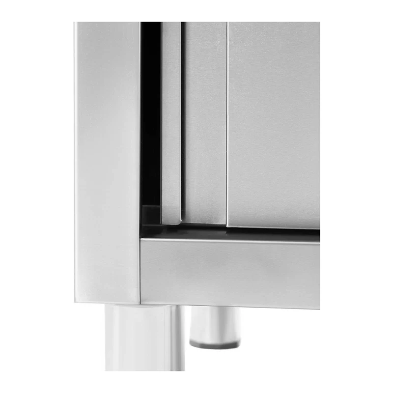 Plonge inox sur meuble 2 bacs acier inoxydable 500 x 400 x 300 mm professionnelle 14_0005014