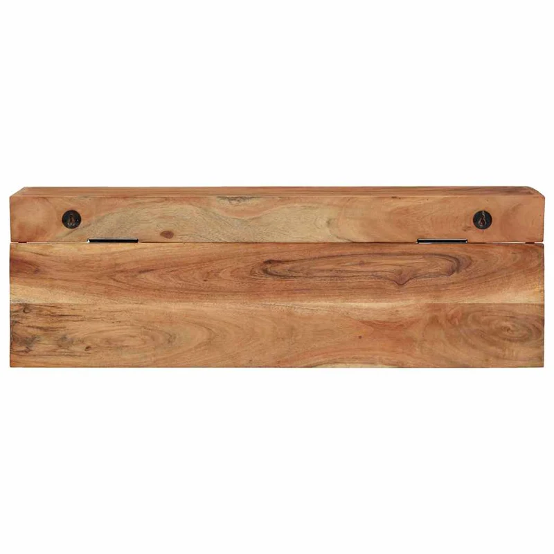 Porte-manteau design moderne rangement mural 73 x 19 x 23 cm en bois d'acacia marron 02_0057997