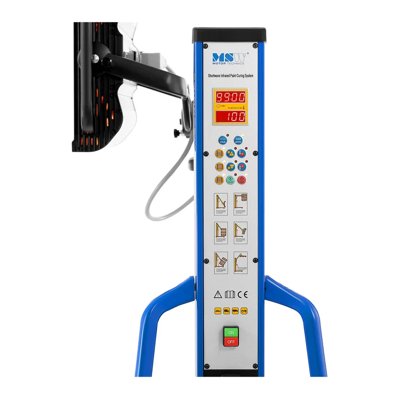 Lampe infrarouge carrosserie - 4 lampes de 1 000 watts - hauteur : 240 cm max. - 230 volts 14_0006455