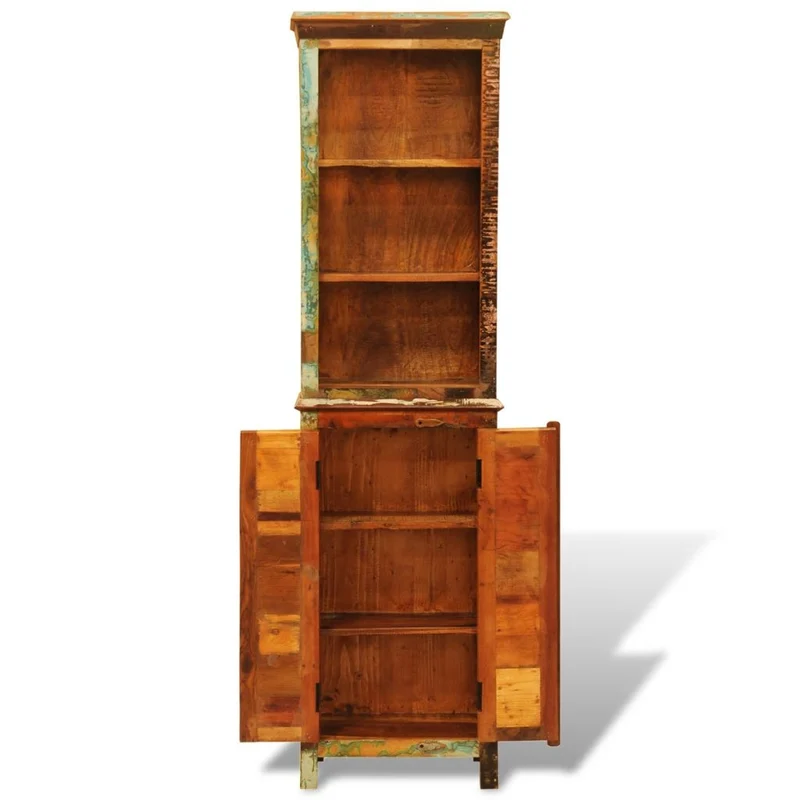 Étagère armoire meuble design bibliothèque en bois recyclé style vintage 2702009/2