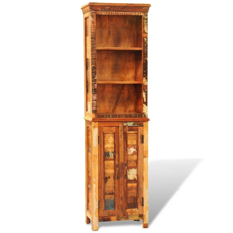 Étagère armoire meuble design bibliothèque en bois recyclé style vintage 2702009/2