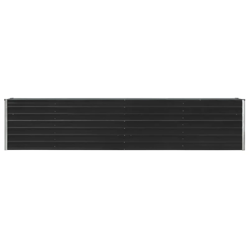 Jardinière lit surélevé plantes fleurs jardin acier galvanisé 320 x 40 x 45 cm anthracite 02_0001107